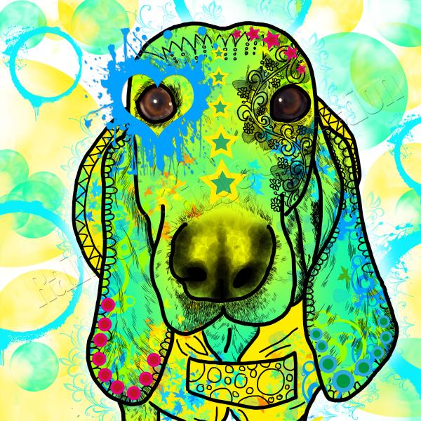 Bild von Paoo in Grün/Blau/Gelb im Popart Stile